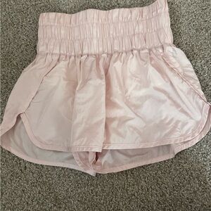 High Waist Pink Women's Shorts